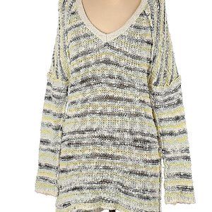 Free People Striped Oversize Pullover Size XS